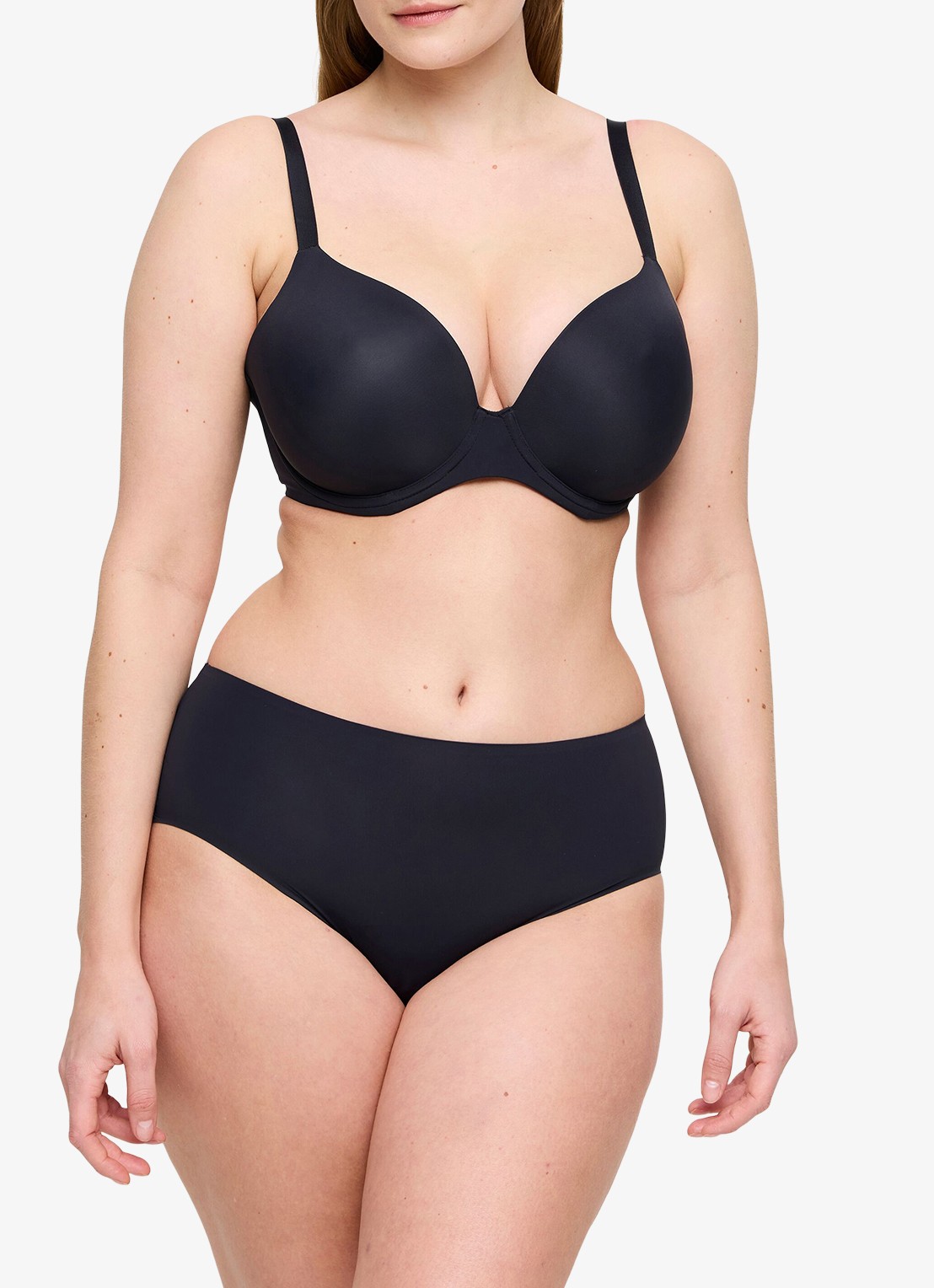 PrimaDonna Figuras naadloze high waisted slip - voorkant 2 zwart