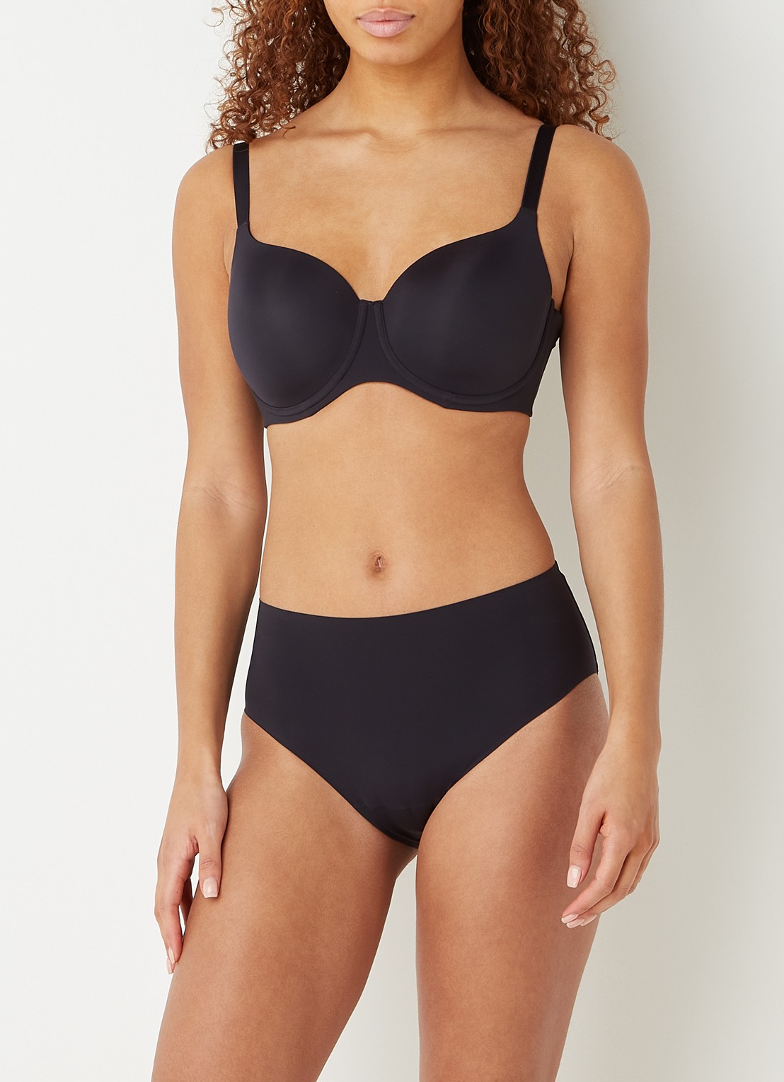 PrimaDonna Figuras naadloze high waisted slip - voorkant 4 zwart