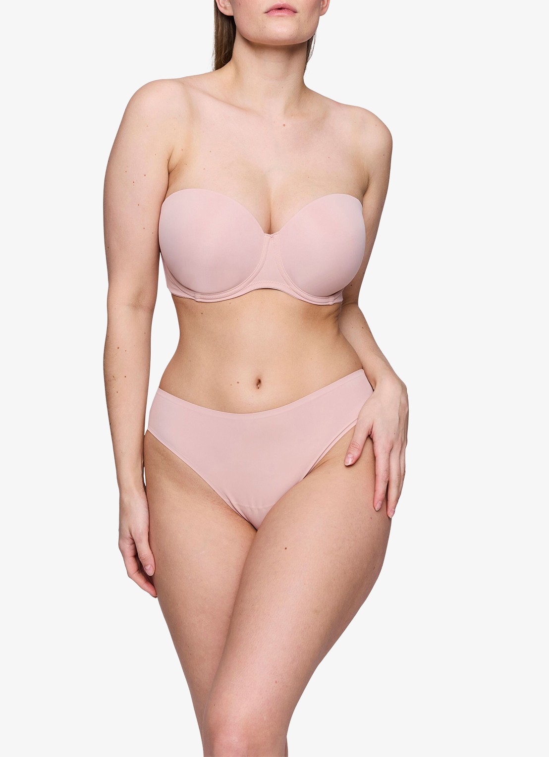PrimaDonna Figuras voorgevormde strapless bh - voorkant 2 lichtroze