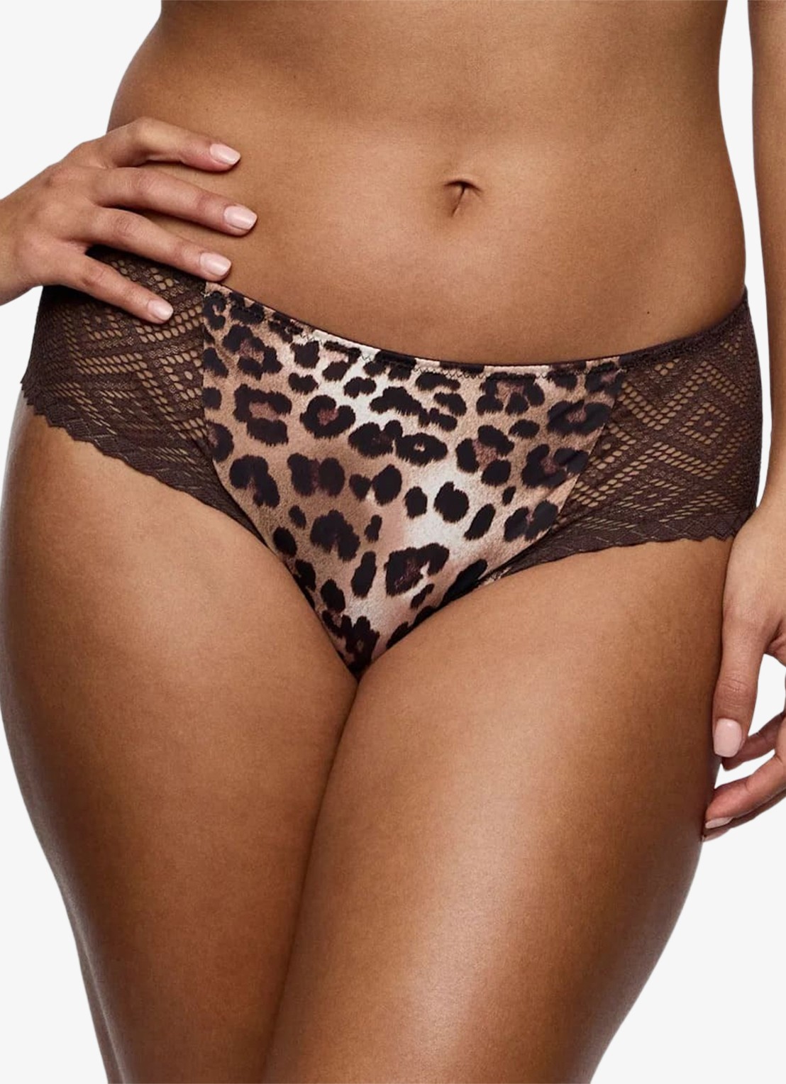 PrimaDonna Giganni hipster met panterprint - detail bruin