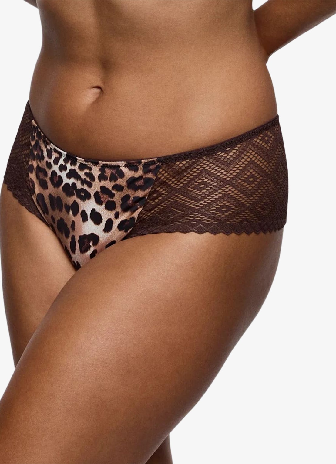 PrimaDonna Giganni hipster met panterprint - detail 2 bruin