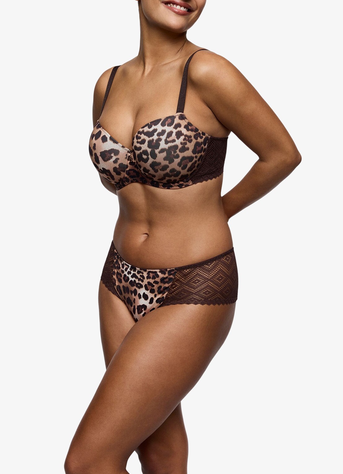 PrimaDonna Giganni hipster met panterprint - voorkant 5 bruin