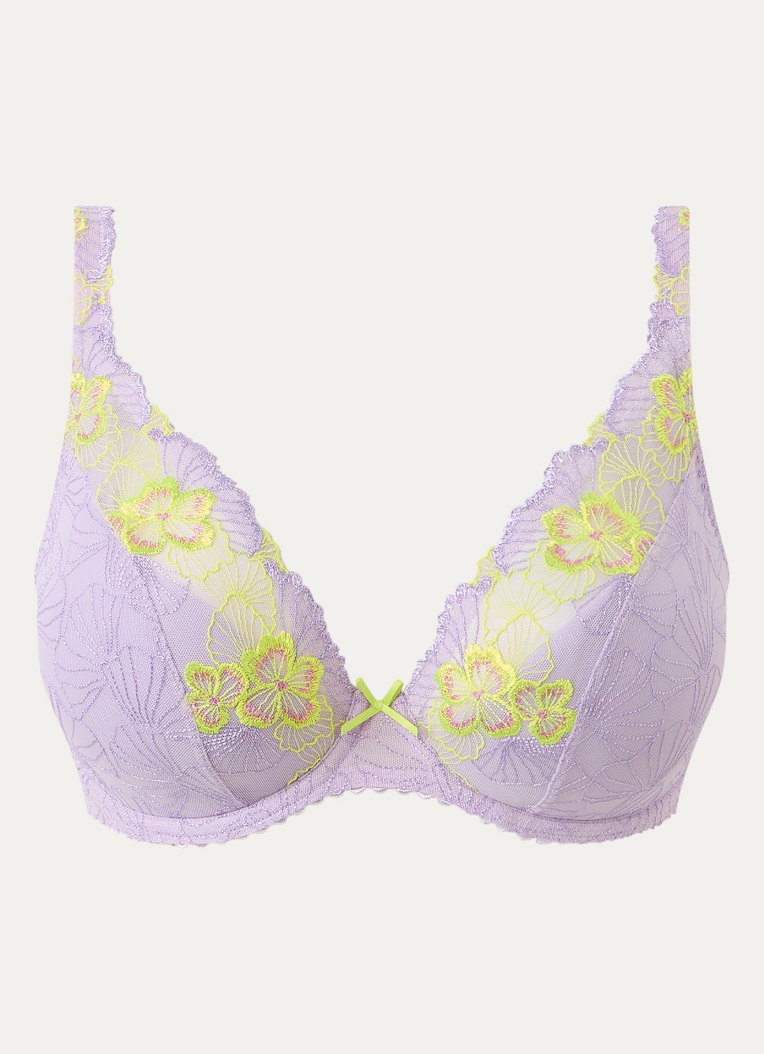 PrimaDonna Ixia beugel bh met overlay van kant - voorkant 2 lila