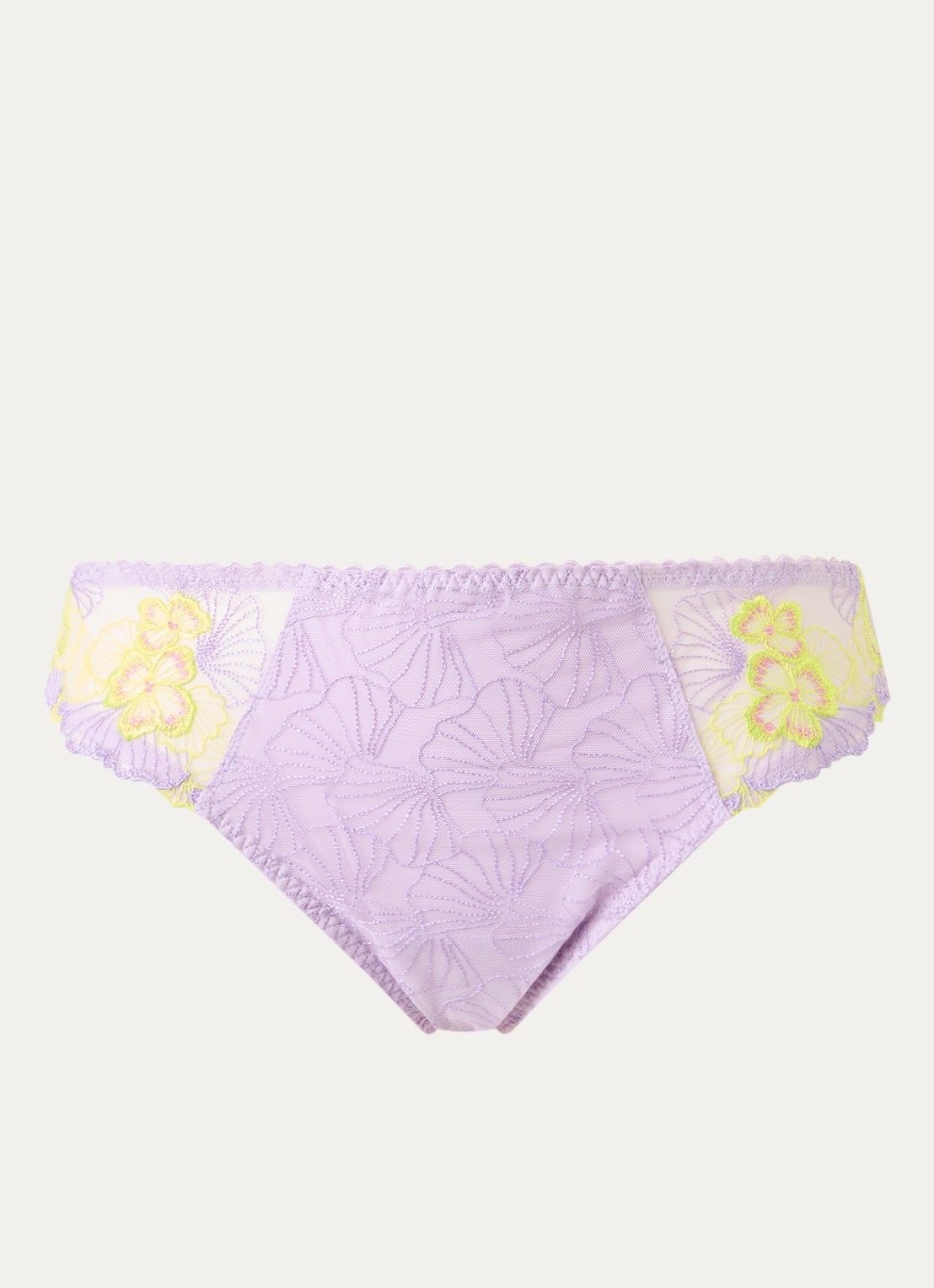 PrimaDonna Ixia slip met overlay van mesh - voorkant 2 lila