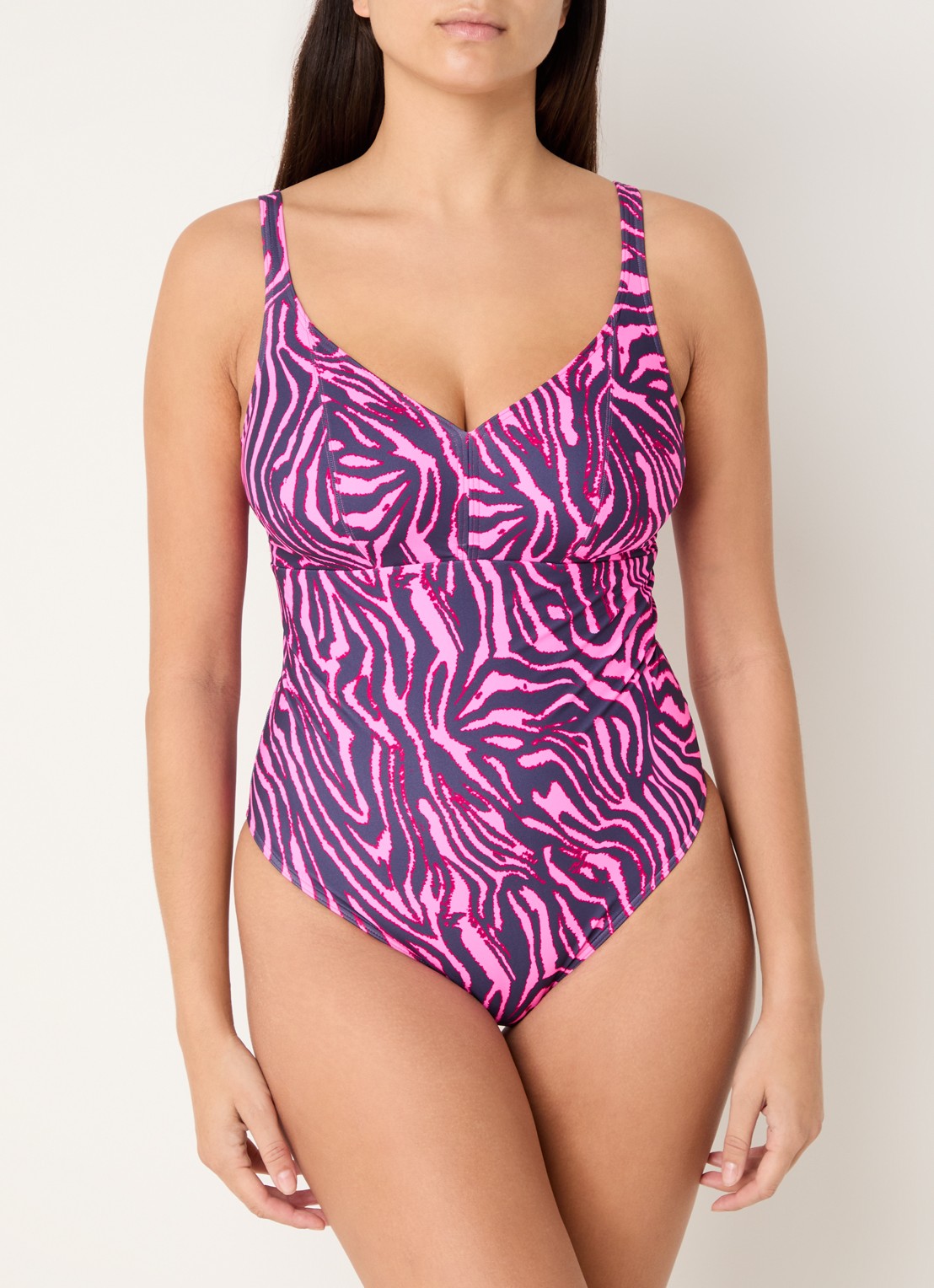 PrimaDonna Malabo badpak met print - detail 4 donkerroze