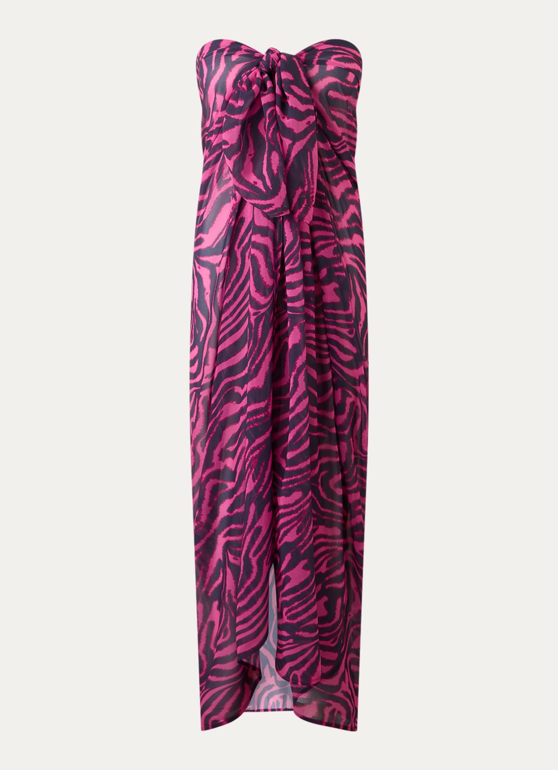 PrimaDonna Malabo sarong met print - voorkant donkerroze