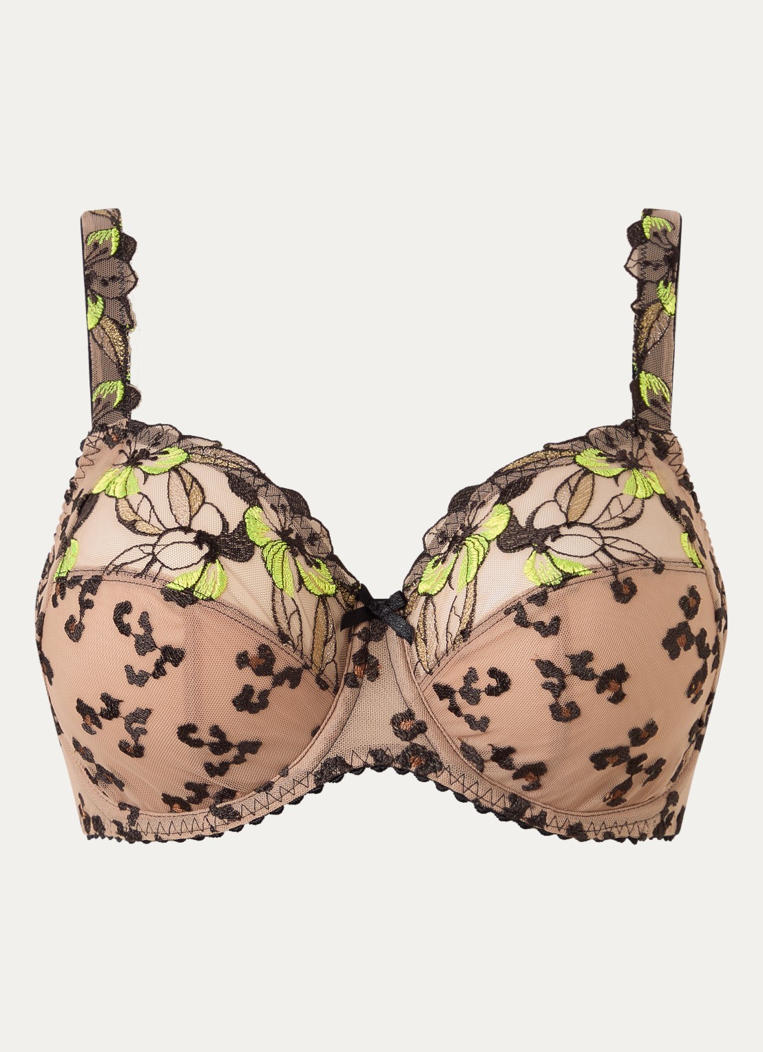PrimaDonna Manali beugel bh met kant - voorkant 2 zwart