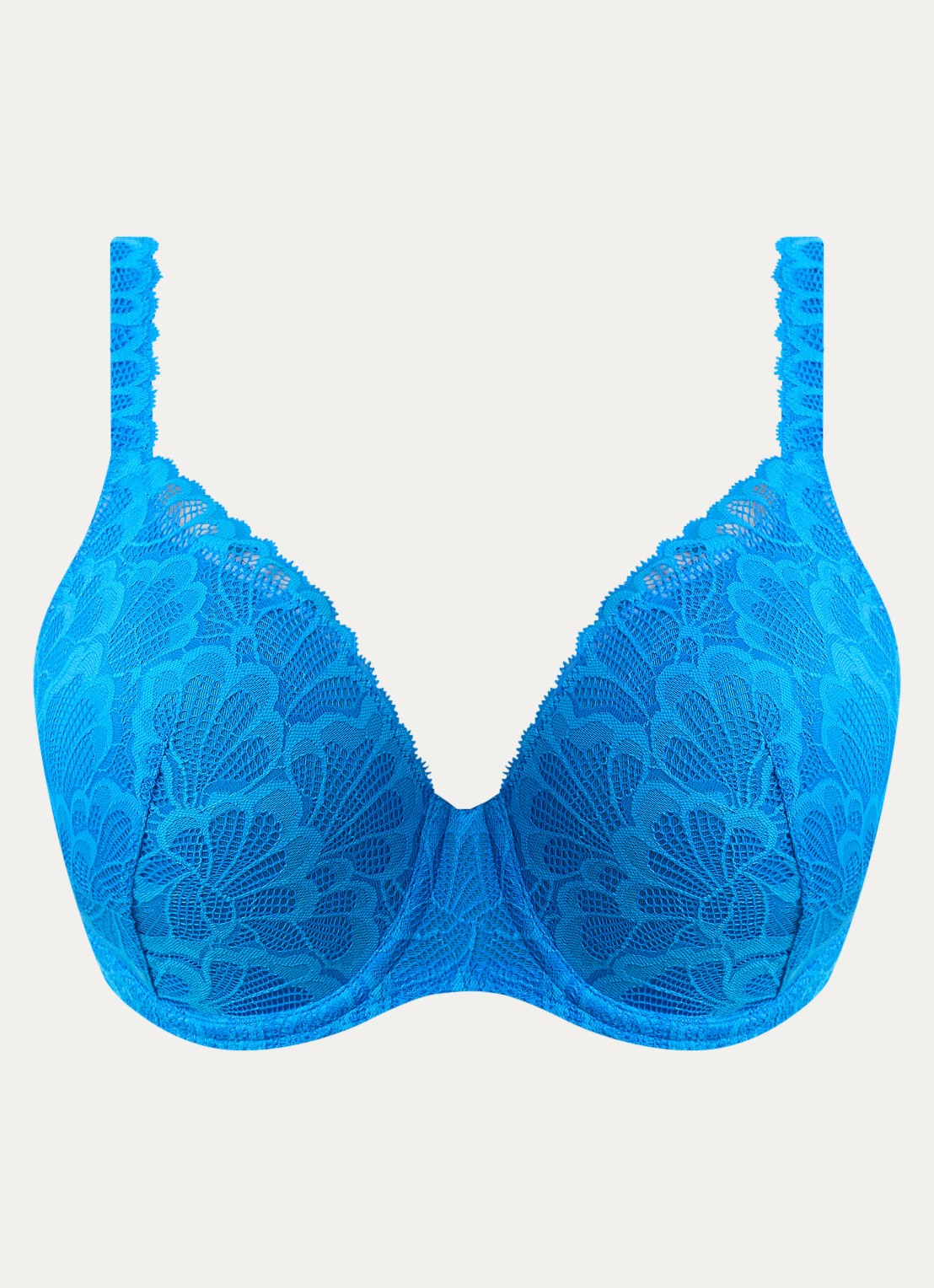 PrimaDonna Mocuto voorgevormde beugel bh met overlay van kant - voorkant donkerblauw