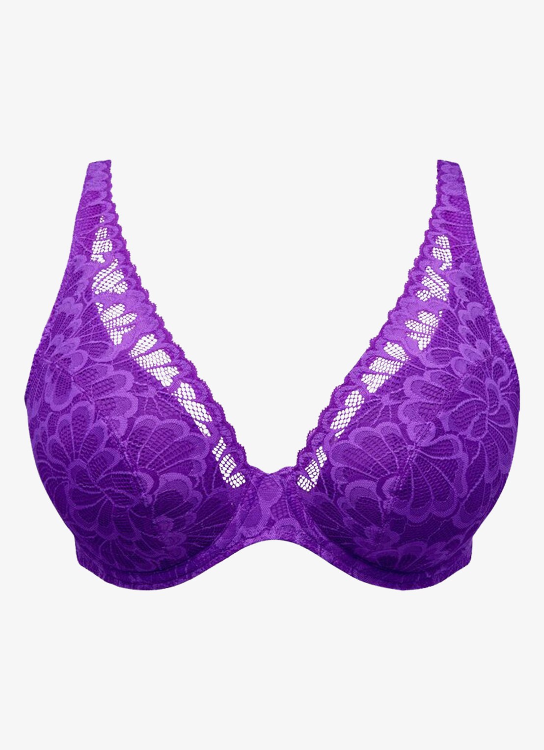 PrimaDonna Mocuto voorgevormde beugel bh met overlay van kant - voorkant 4 paars