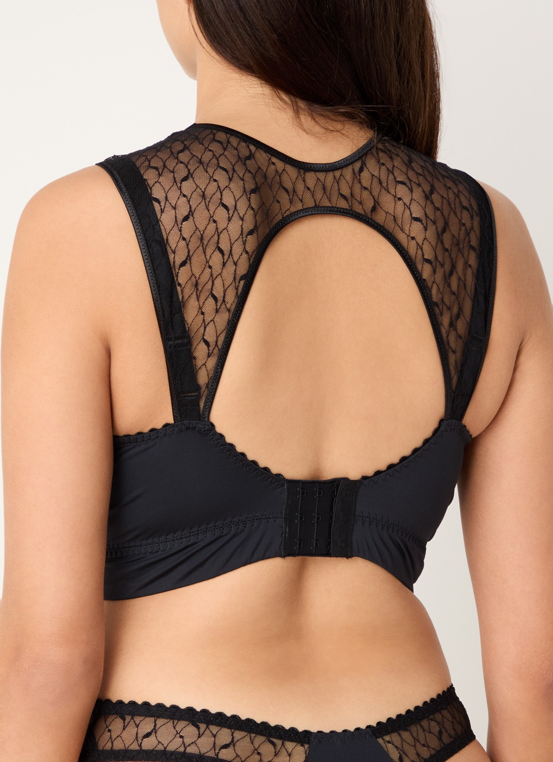 PrimaDonna Naica bralette met kant - achterkant 5 zwart