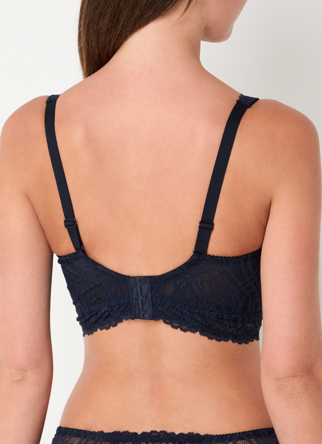 PrimaDonna Salerno bralette van kant - achterkant 5 donkerblauw