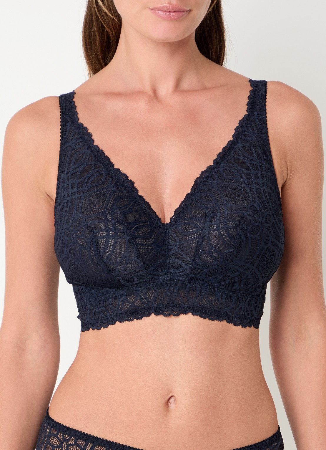 PrimaDonna Salerno bralette van kant - detail 3 donkerblauw