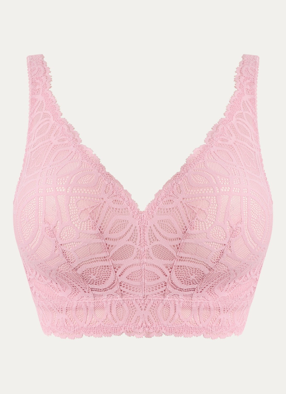 PrimaDonna Salerno bralette van kant - voorkant 4 roze