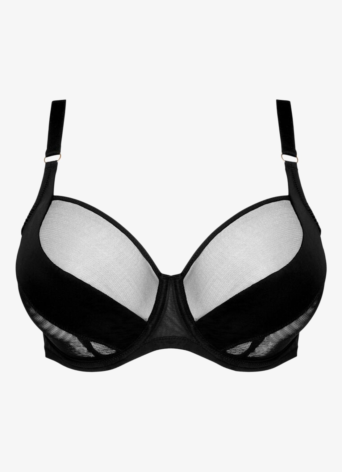 PrimaDonna Sheary balconette bh van mesh - voorkant 6 zwart