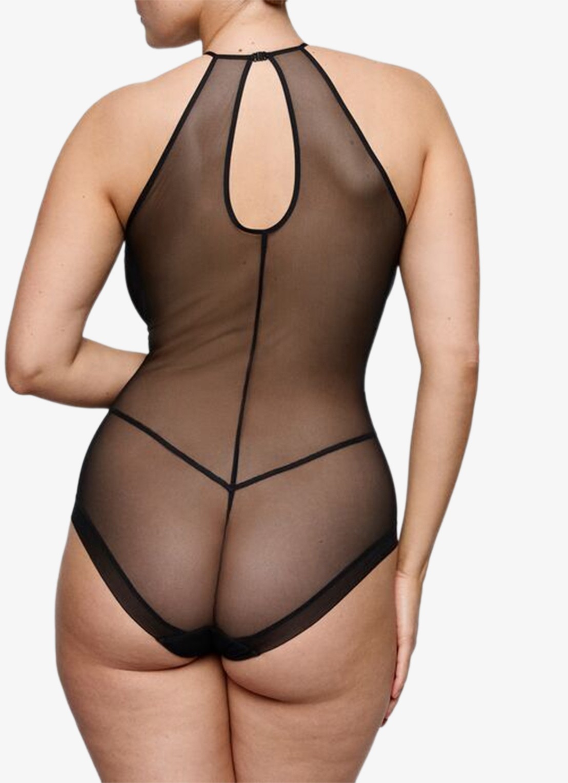 PrimaDonna Sheary body van mesh - achterkant 5 zwart