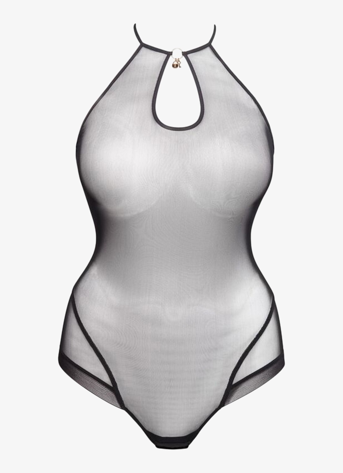 PrimaDonna Sheary body van mesh - voorkant 3 zwart