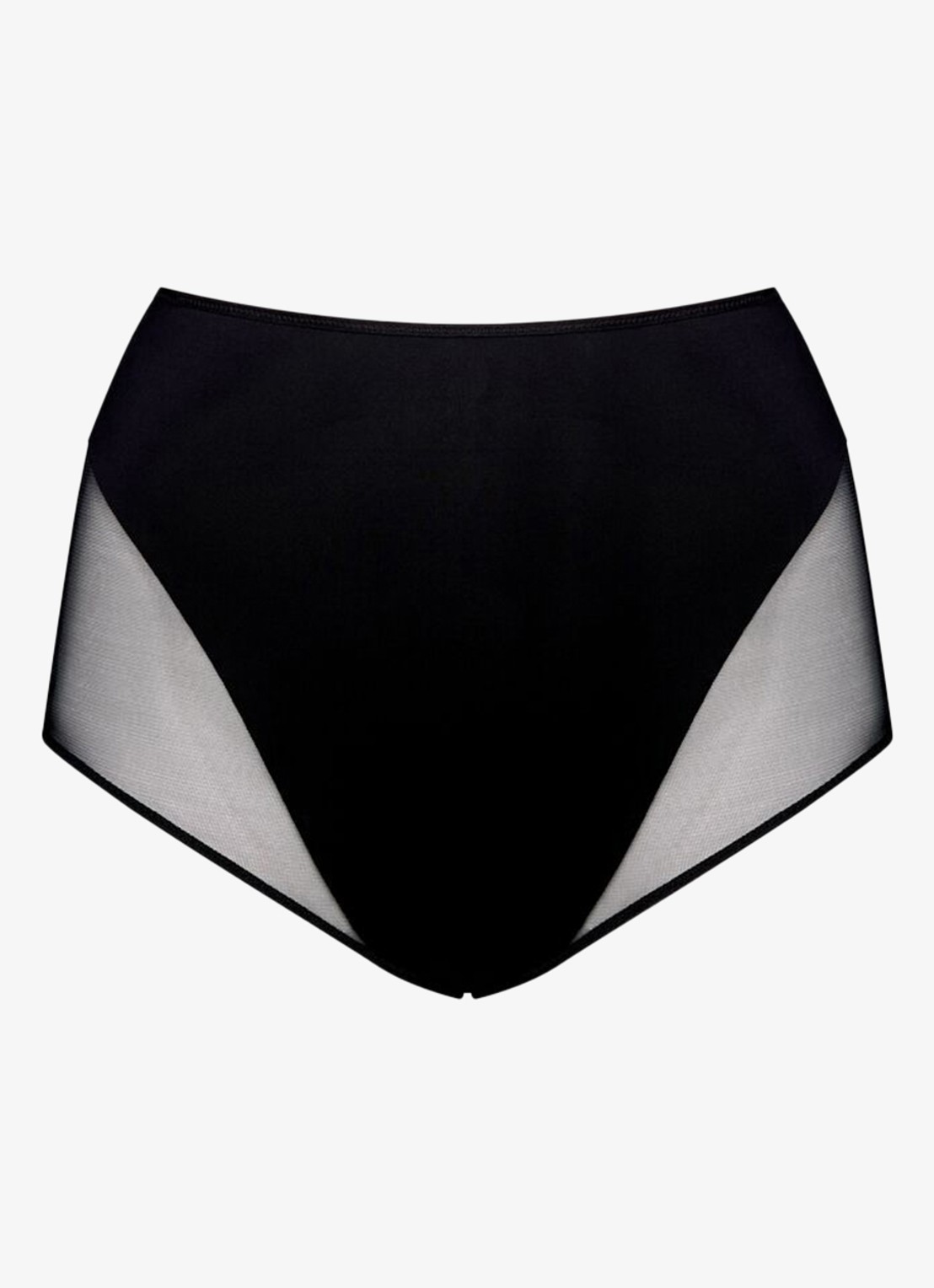 PrimaDonna Sheary high waisted slip met mesh - voorkant 4 zwart