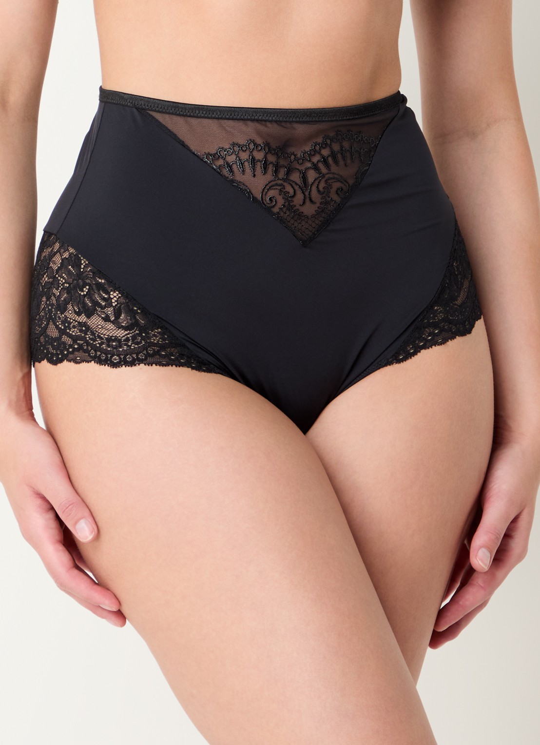 PrimaDonna Shimla high waisted slip met kant - detail 2 zwart