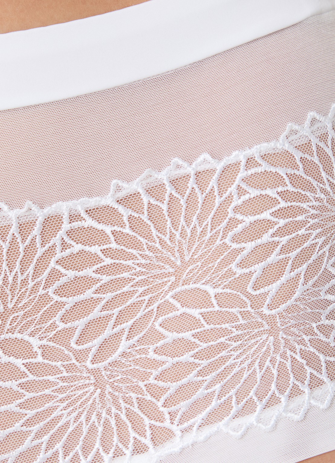PrimaDonna Sophora shorty met kant - detail 2 wit