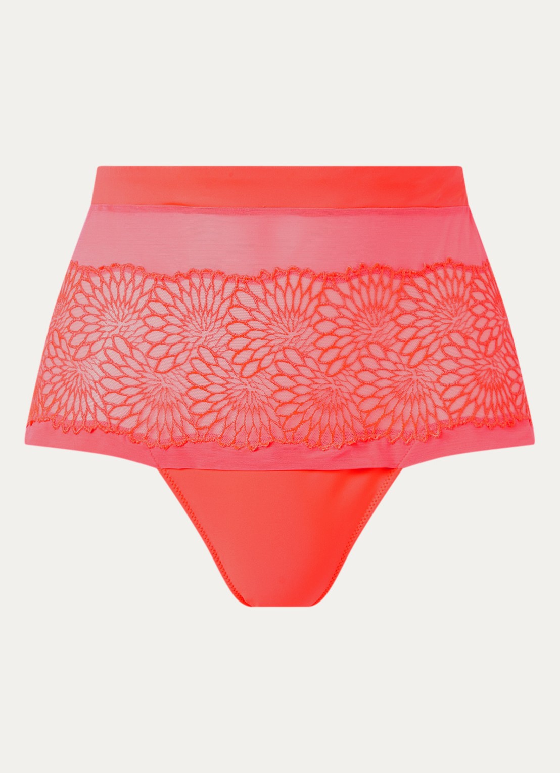 PrimaDonna Sophora shorty met kant - voorkant 3 koraalroze
