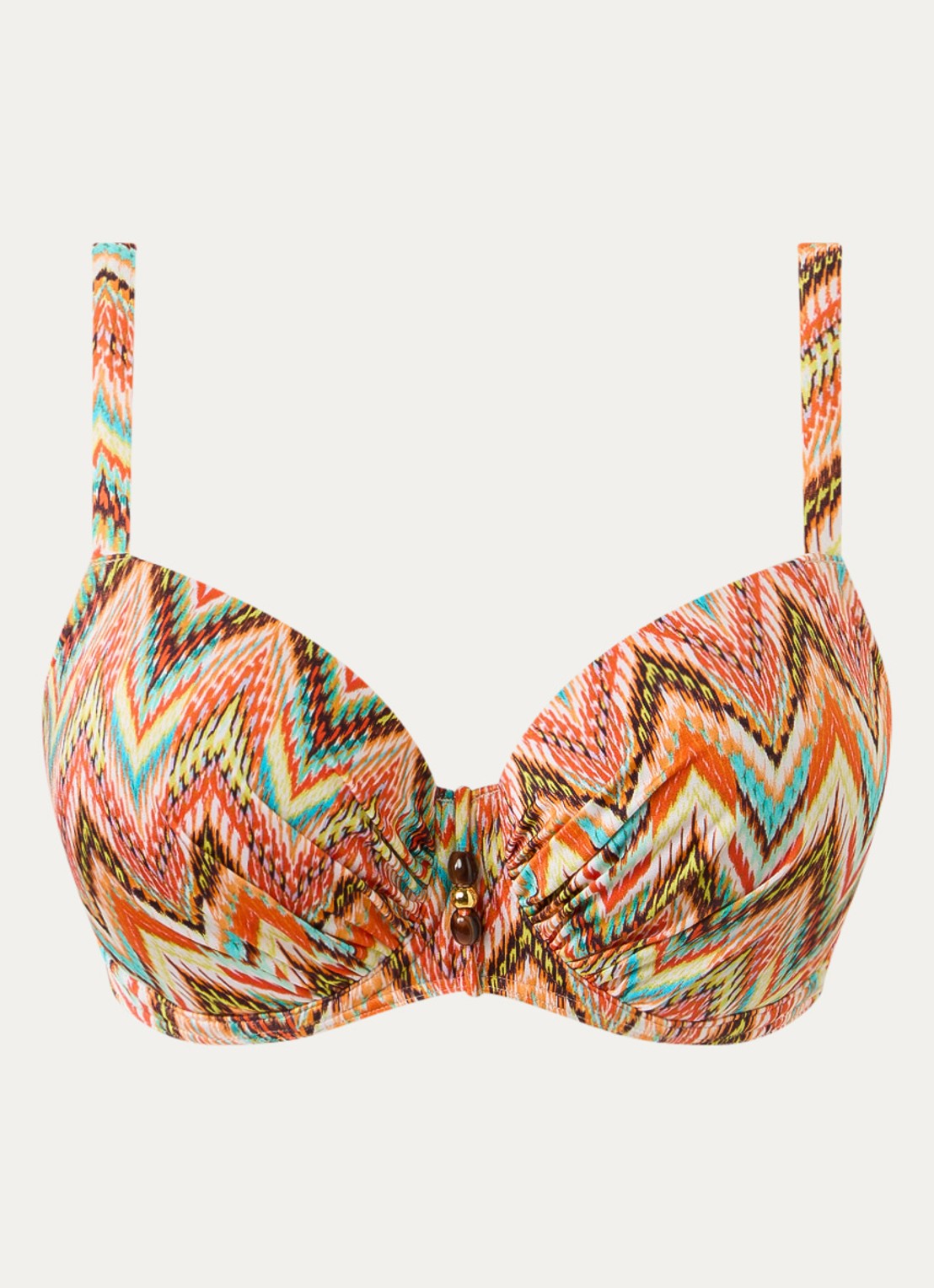 PrimaDonna Tubou bikinitop met beugel en print - voorkant 4 orange