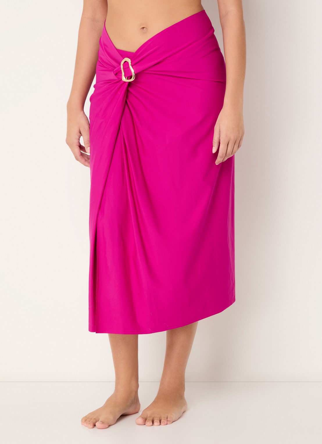 PrimaDonna Uvita midi strandrok met split - detail 4 fuchsia
