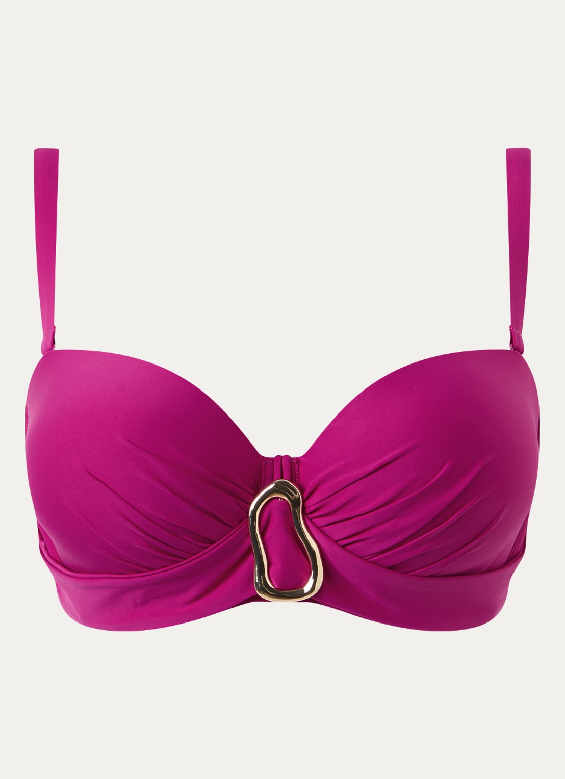 PrimaDonna Uvita voorgevormde bikinitop met beugel - voorkant 5 donkerroze