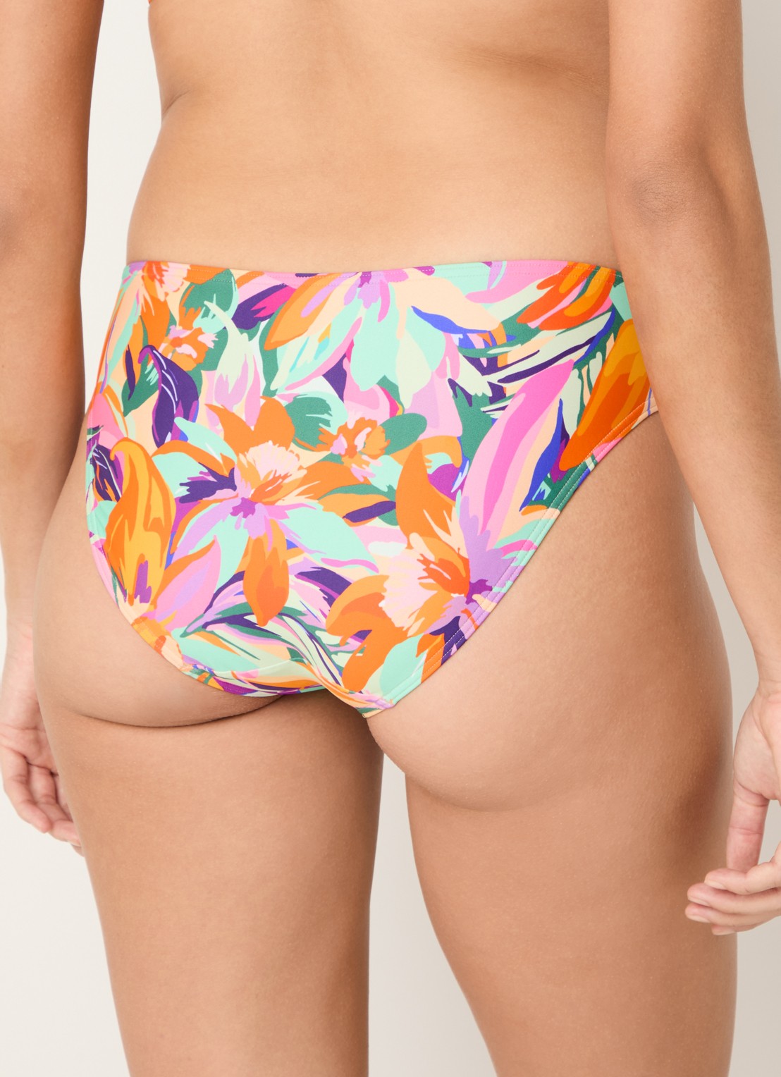PrimaDonna Varadeo bikinislip met print - achterkant turquoise