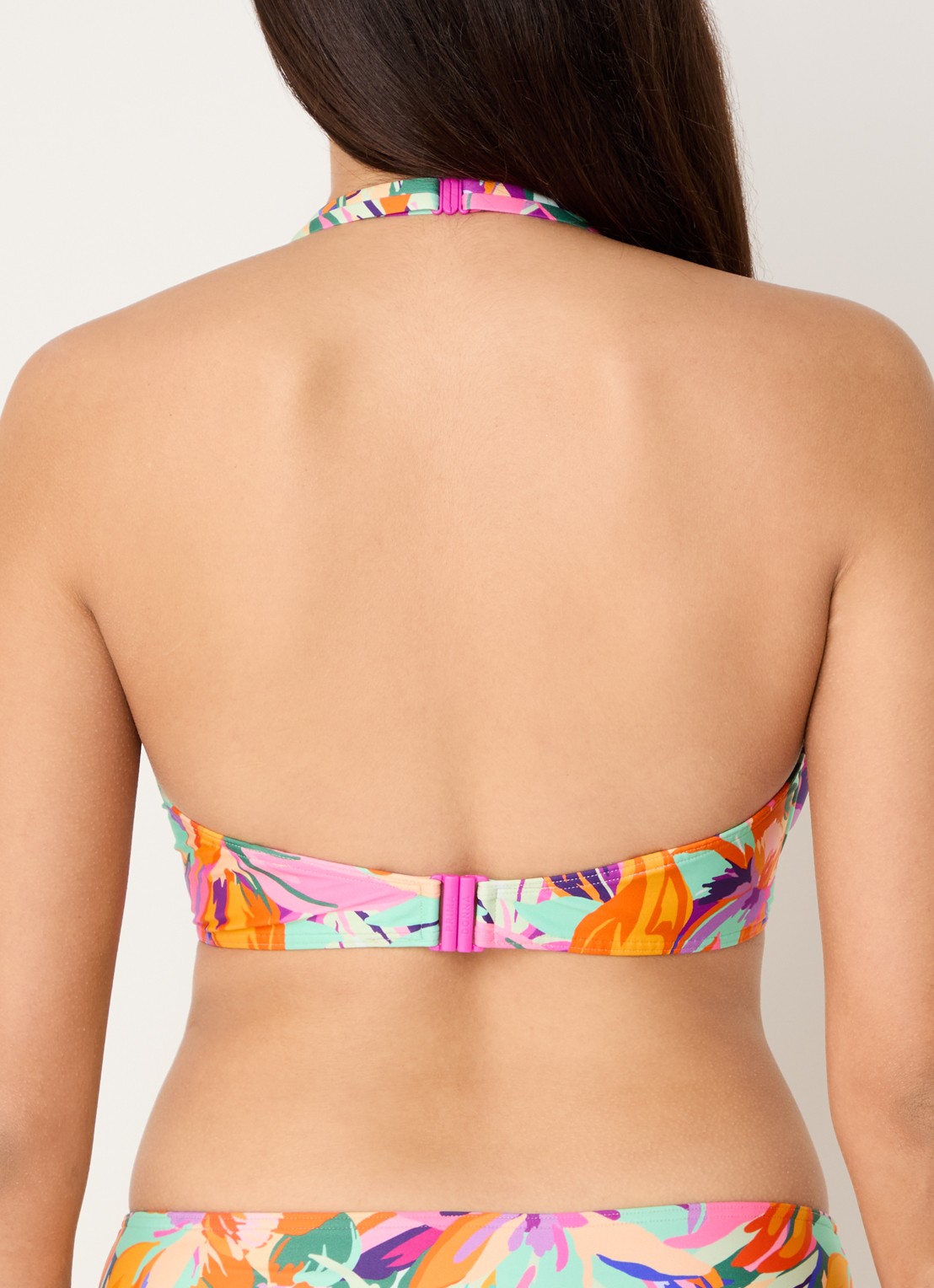 PrimaDonna Varadeo voorgevormde bikinitop met print - achterkant orange