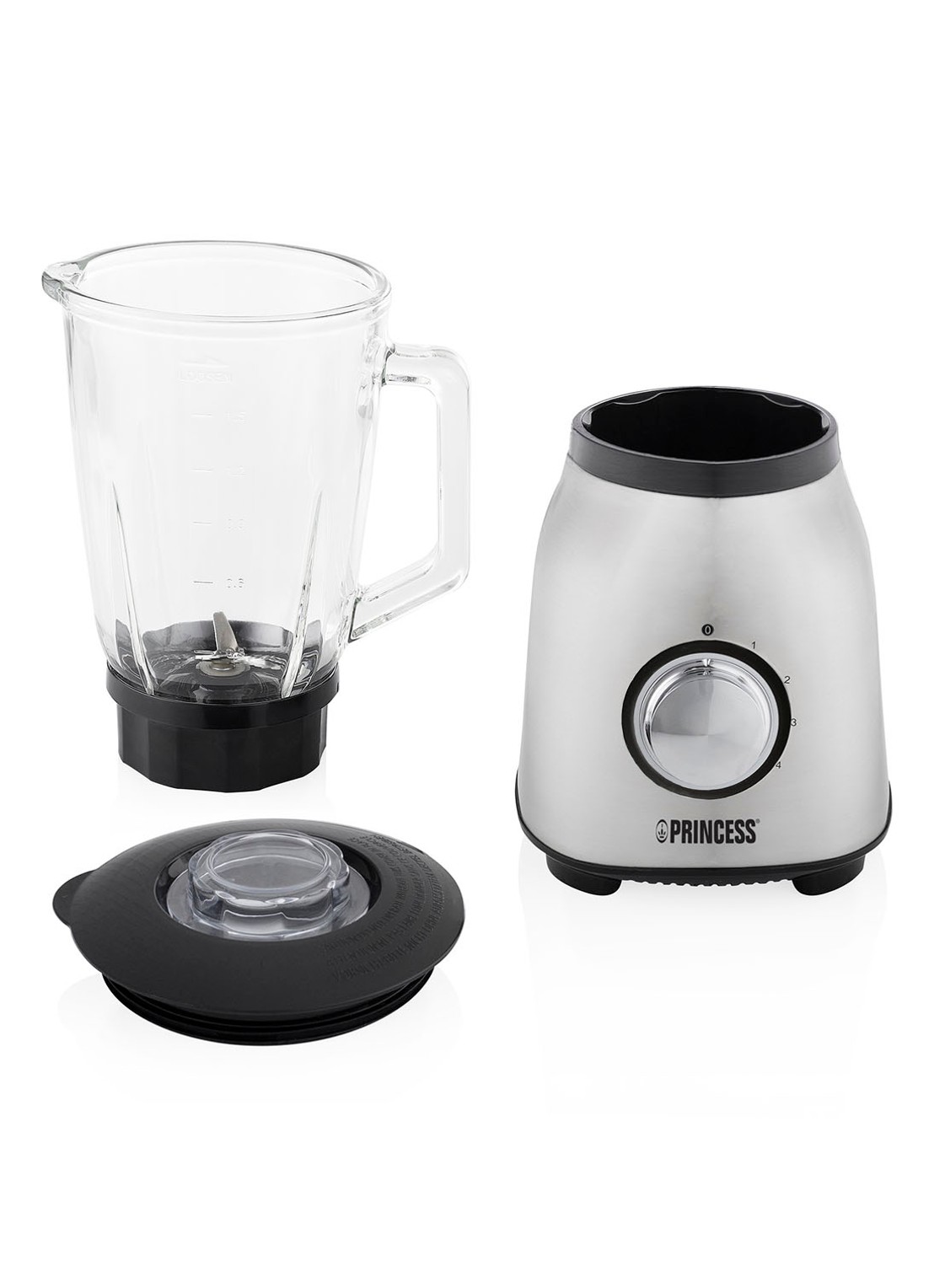 Princess 1000 blender 212091 - voorkant zilver