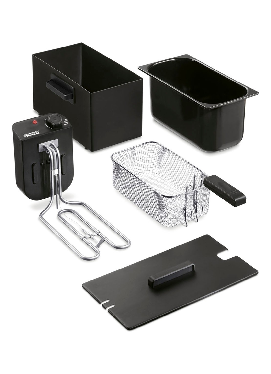 Princess Black friteuse frituurpan 182727 - detail 4 zwart