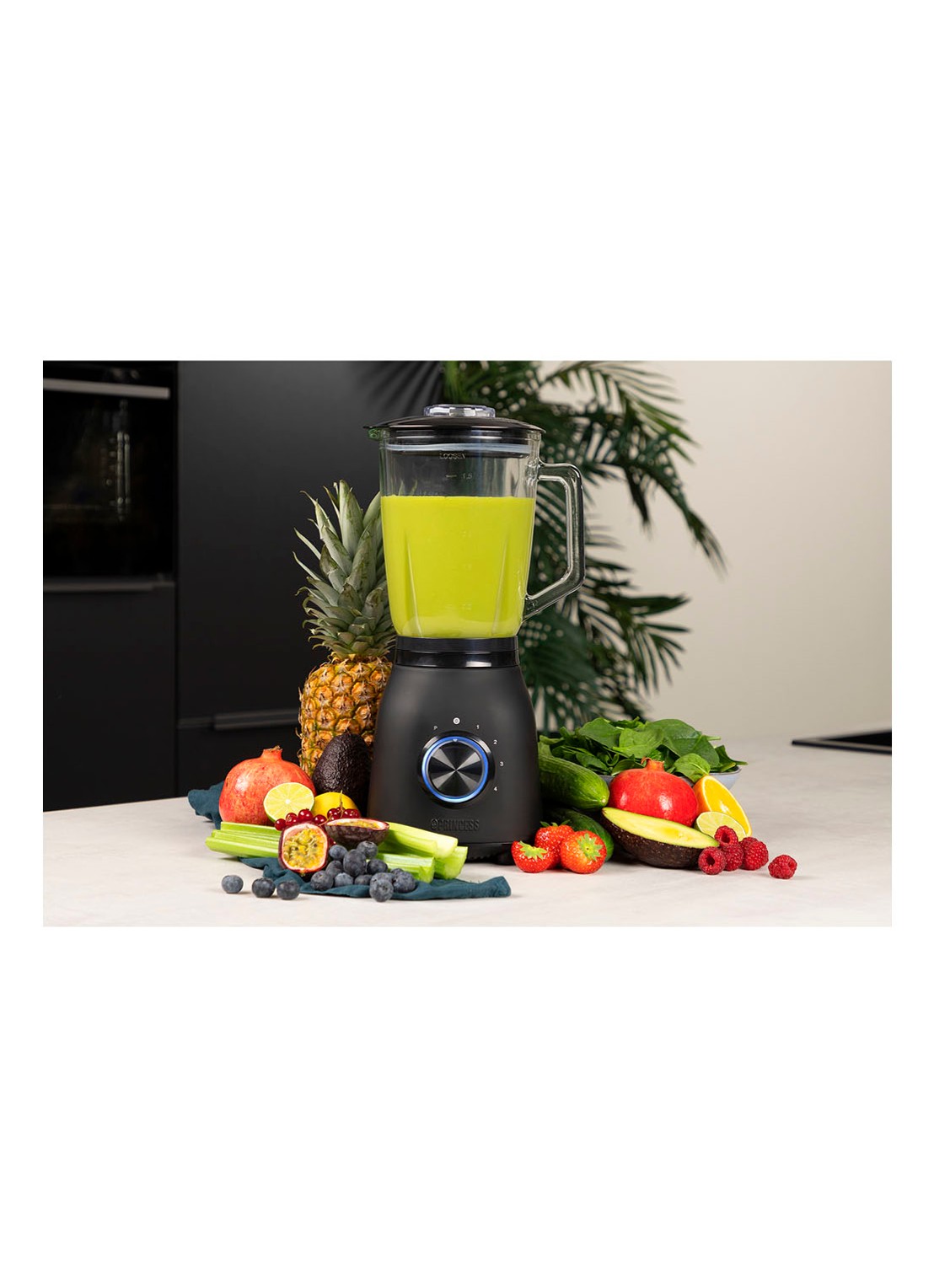 Princess Black Steel 1000 blender 1,5 liter 212092 - detail 5 zwart