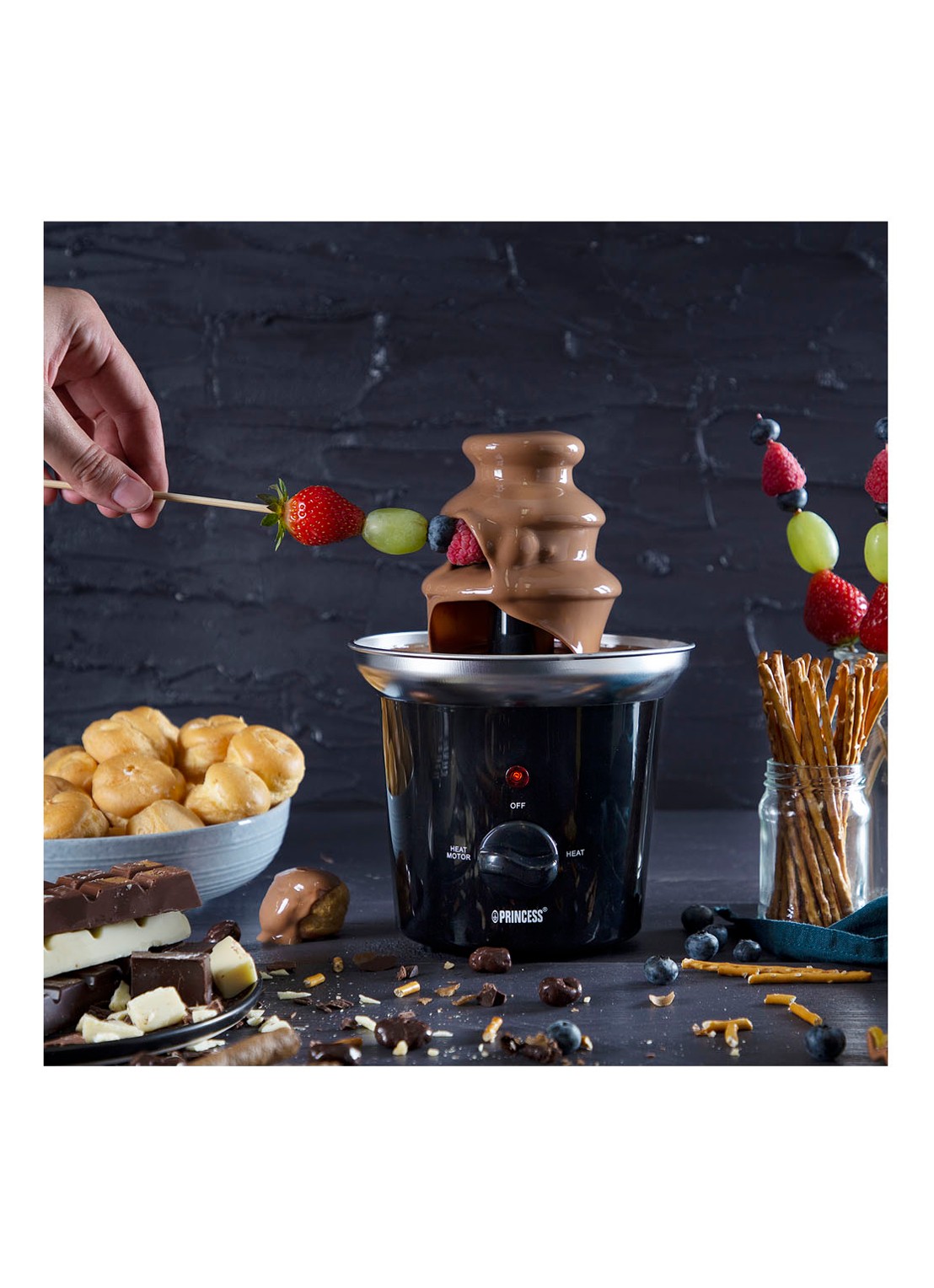 Princess Chocoladefontein 292994 - detail 3 zwart