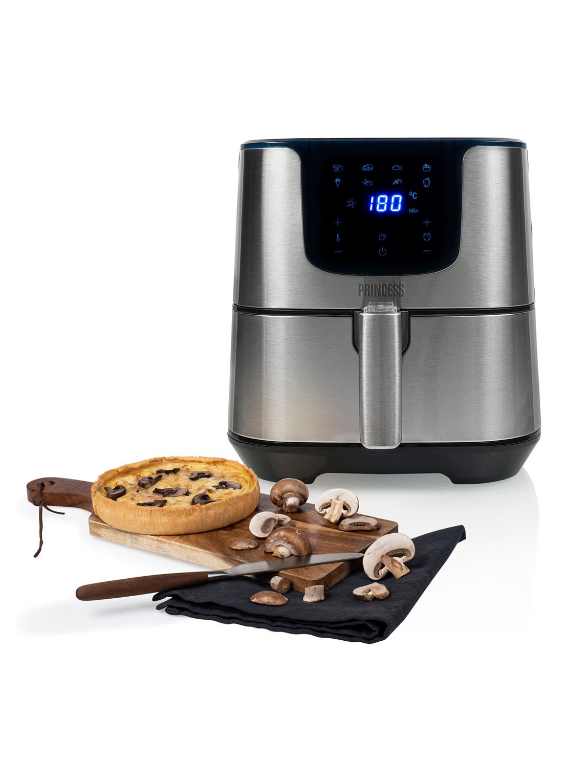 Princess Digital Aerofryer Deluxe XXL airfryer 182060 - detail 4 zilver