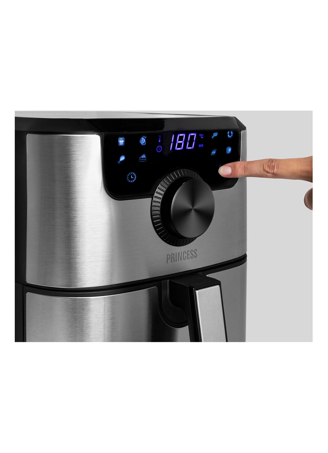 Princess Digitale Aerofryer Deluxe airfryer 182033 - detail 3 zilver