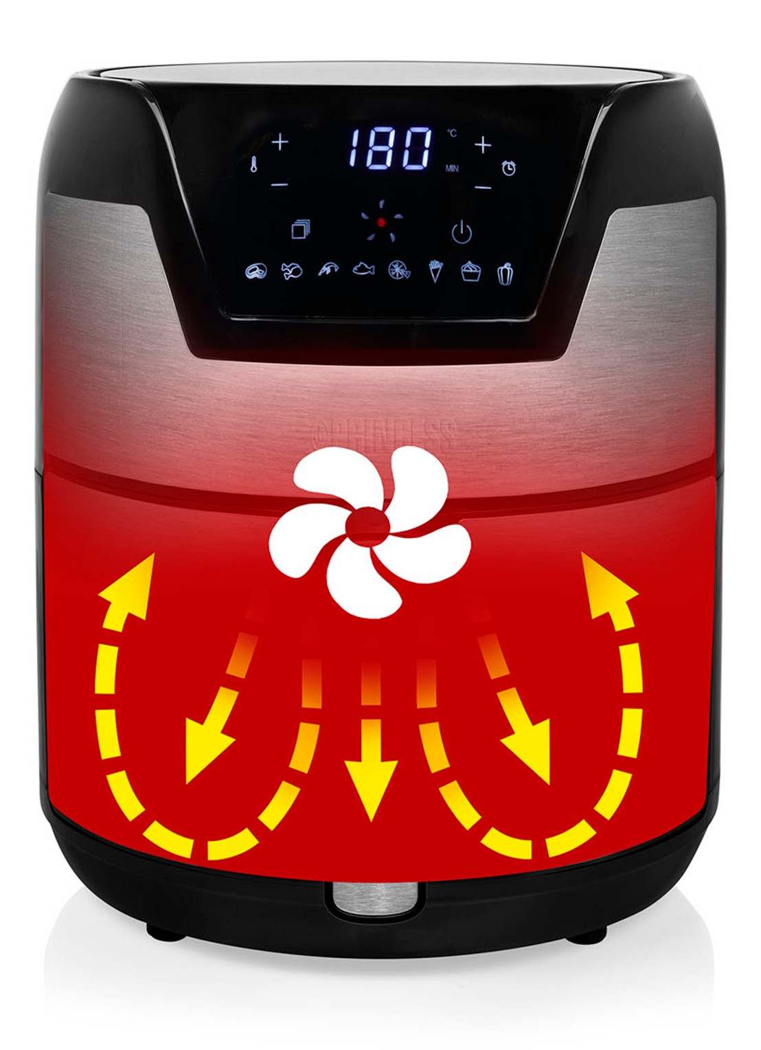 Princess Digitale Aerofryer XXL airfryer 182026 - detail 4 zilver