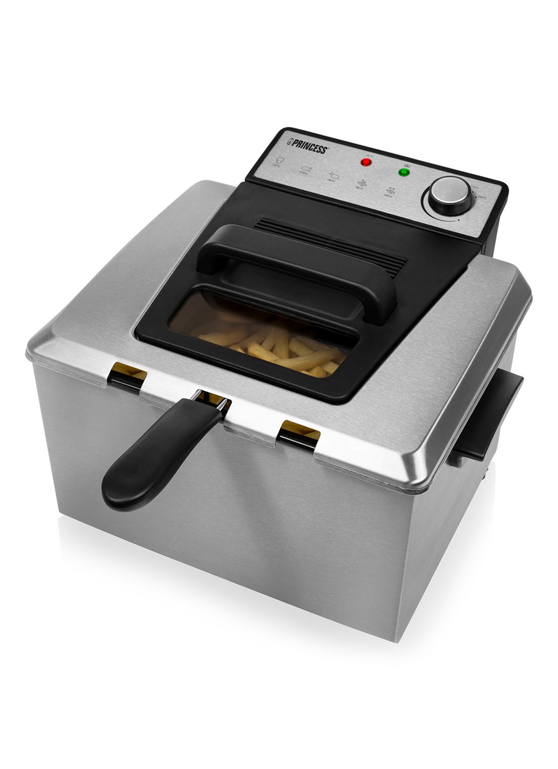 Princess Friteuse frituurpan 185000 - voorkant zilver
