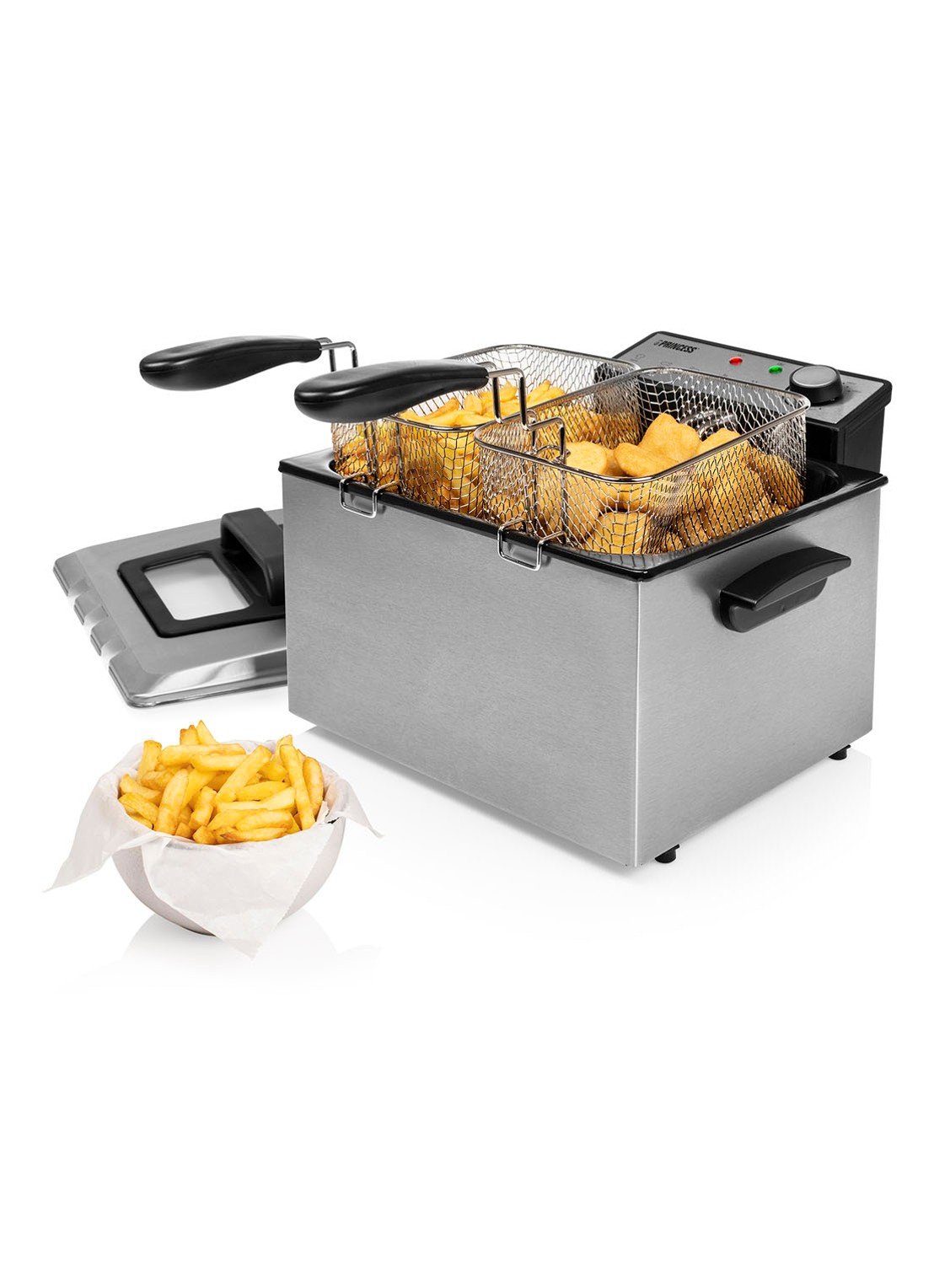 Princess Friteuse frituurpan 185000 - voorkant 2 zilver