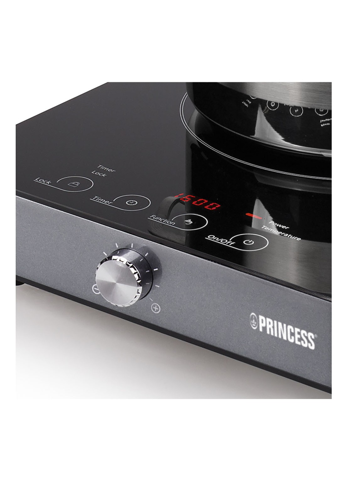 Princess Inductie kookplaat 303010 - detail zwart