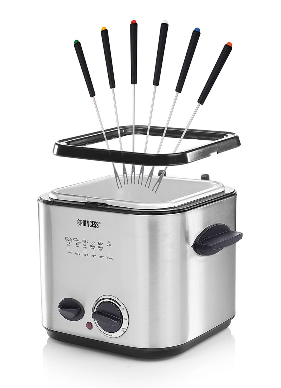 Princess Mini Friteuse & Fondue frituurpan 182611 - detail 4 zilver