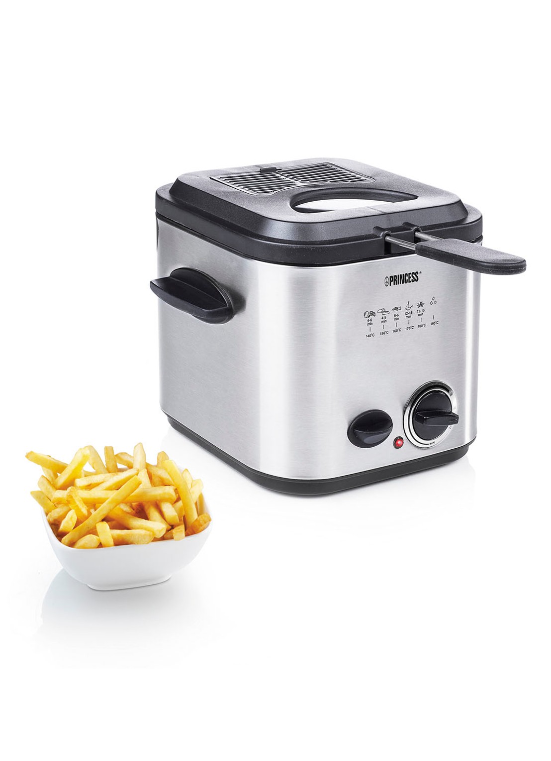 Princess Mini Friteuse & Fondue frituurpan 182611 - detail 6 zilver