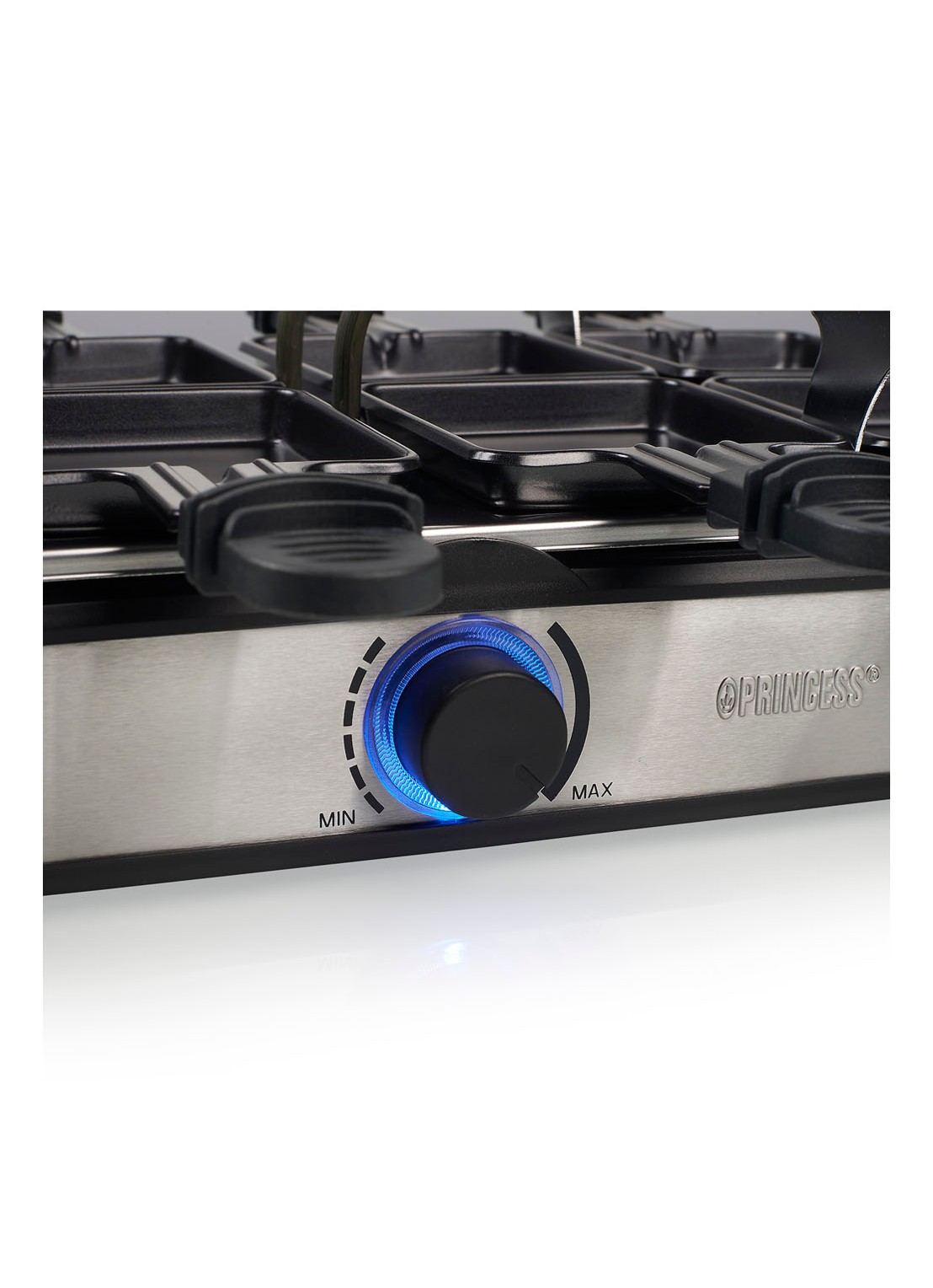 Princess Raclette 8 Grill Deluxe gourmetstel 162645 - detail 4 zilver