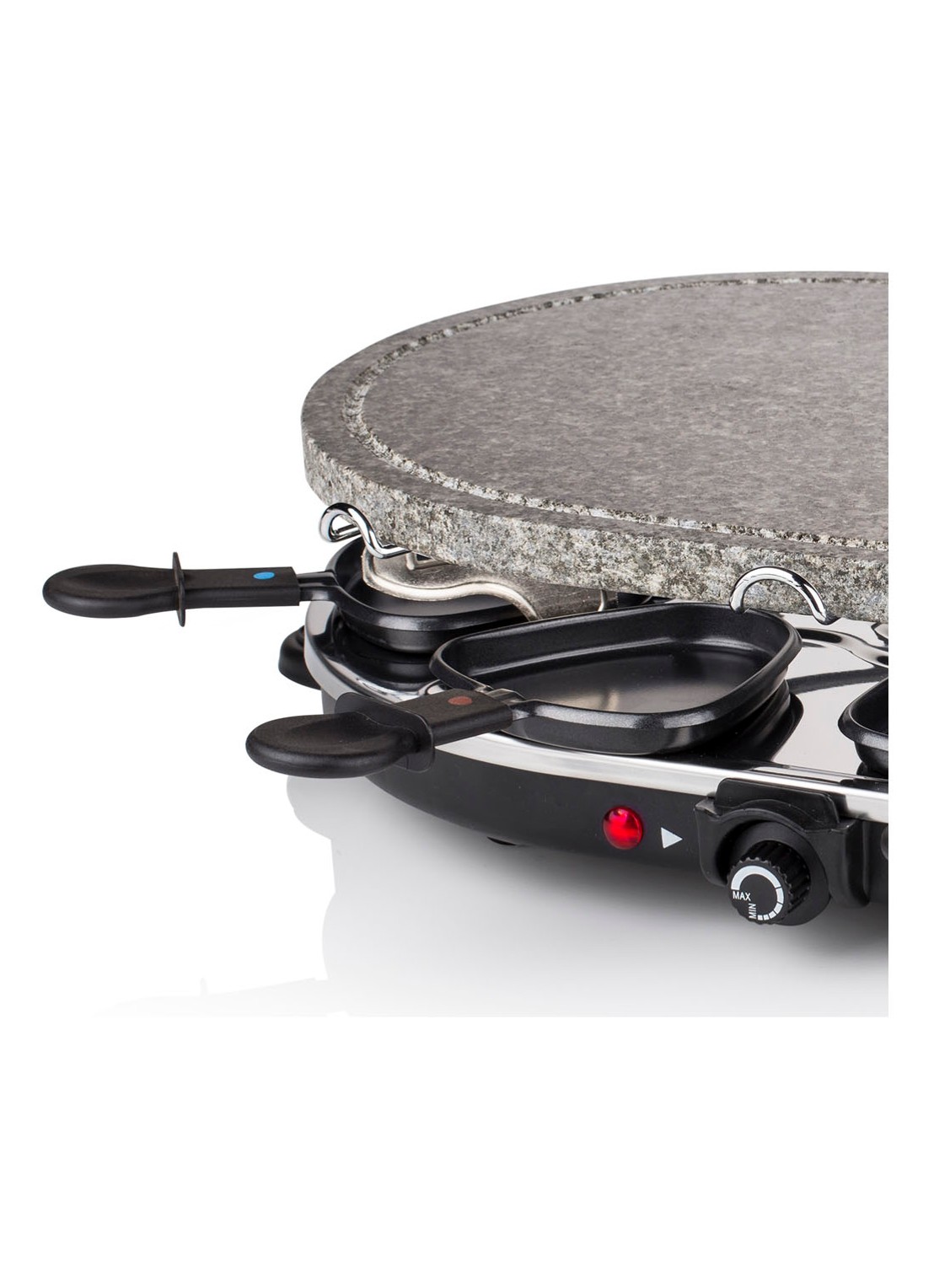 Princess Raclette 8 Oval Stone Grill Party gourmetstel 162720 - detail 4 zwart