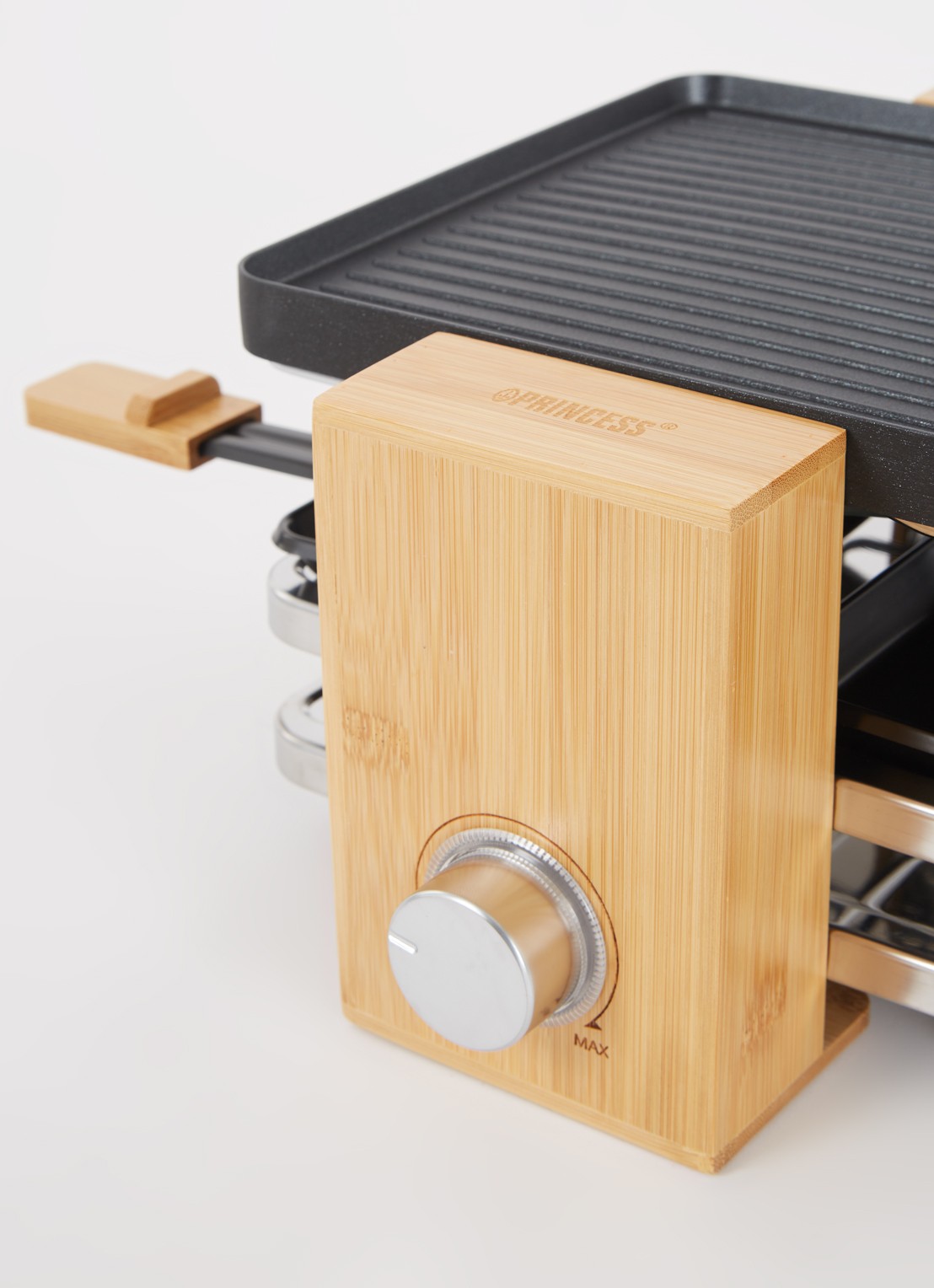 Princess Raclette Pure 4 gourmetstel 162950 - detail 3 zwart