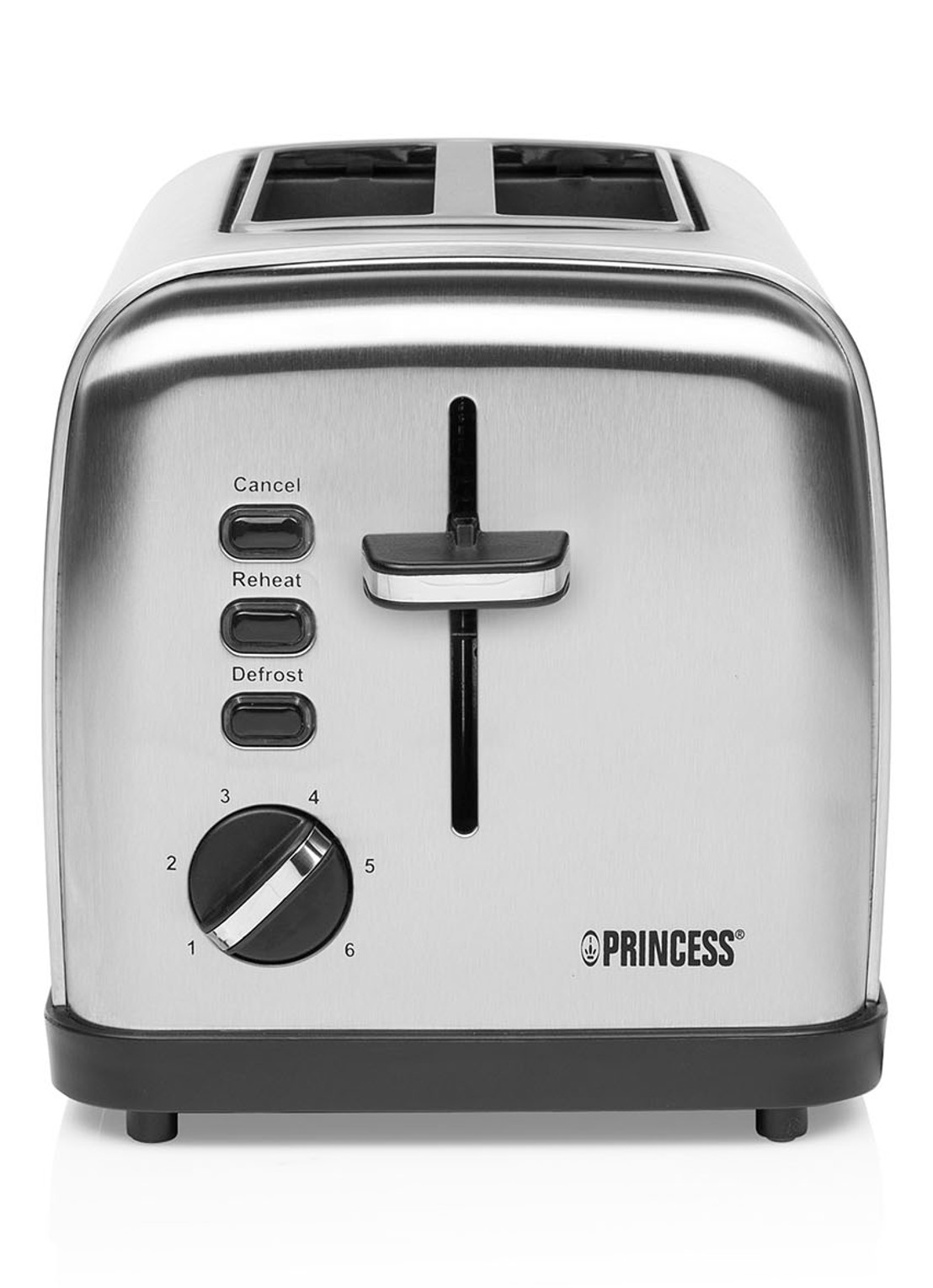 Princess Steel Style 2 broodrooster 2-slots 142354 - voorkant 6 zilver