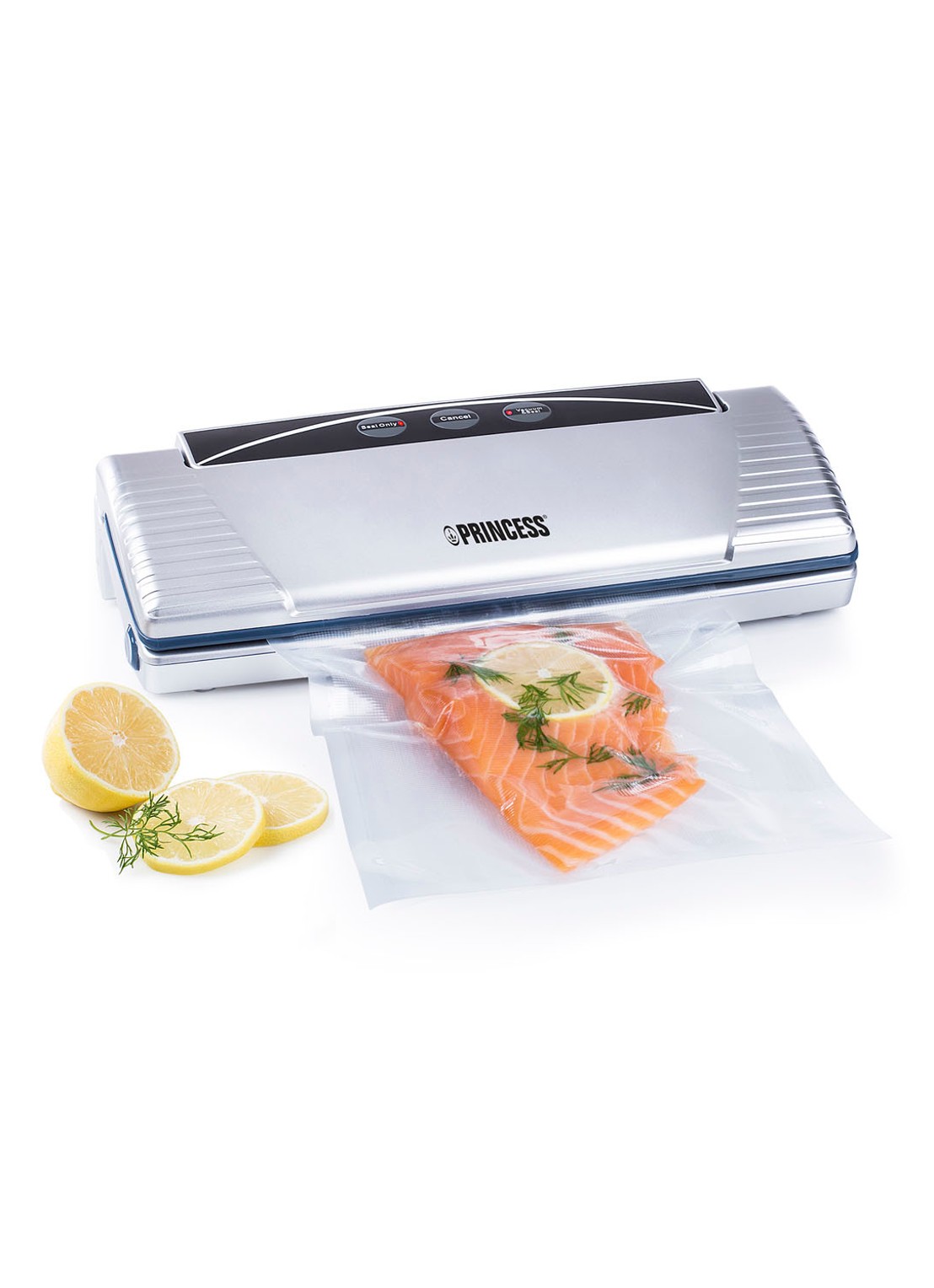 Princess Vacuümmachine 492967 - voorkant 5 zilver