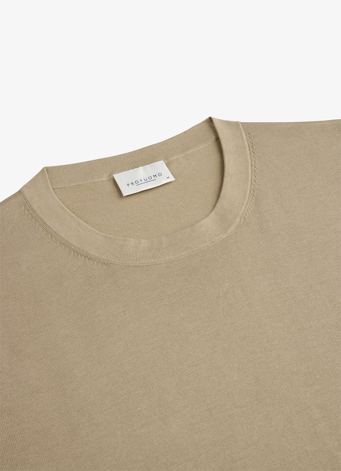 Profuomo Aero ease T-shirt met stretch - detail 2 beige