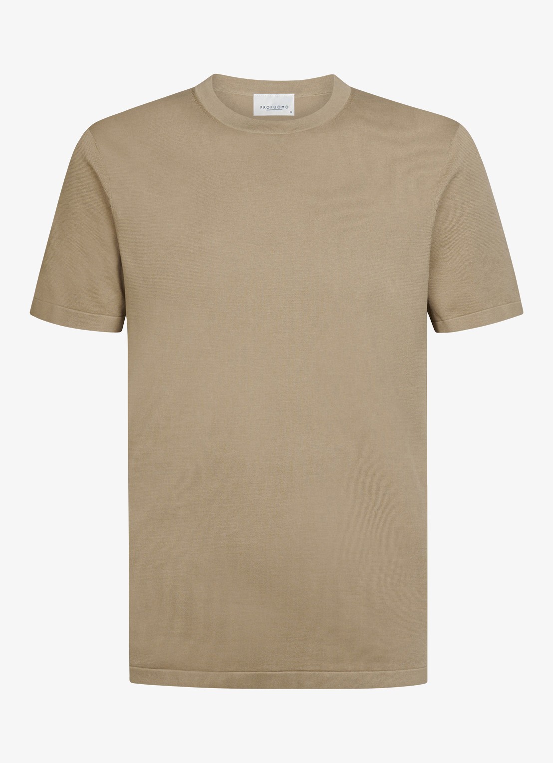 Profuomo Aero ease T-shirt met stretch - voorkant 5 beige
