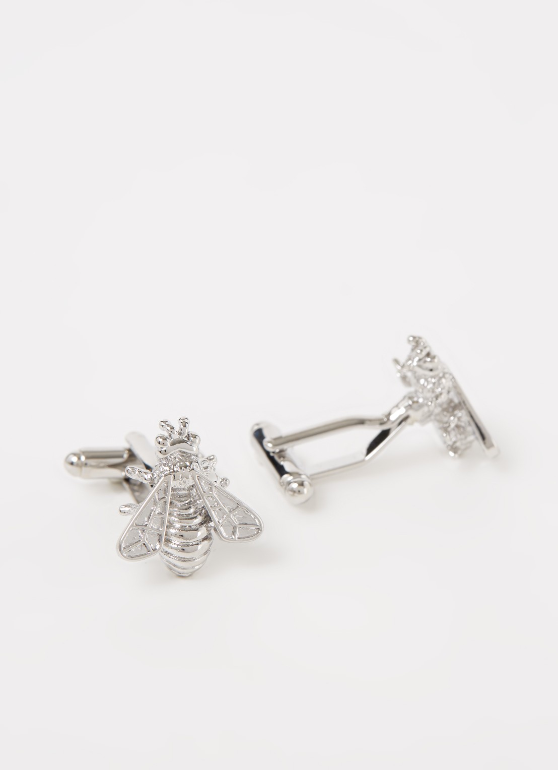 Profuomo Bijen manchetknopen - detail zilver