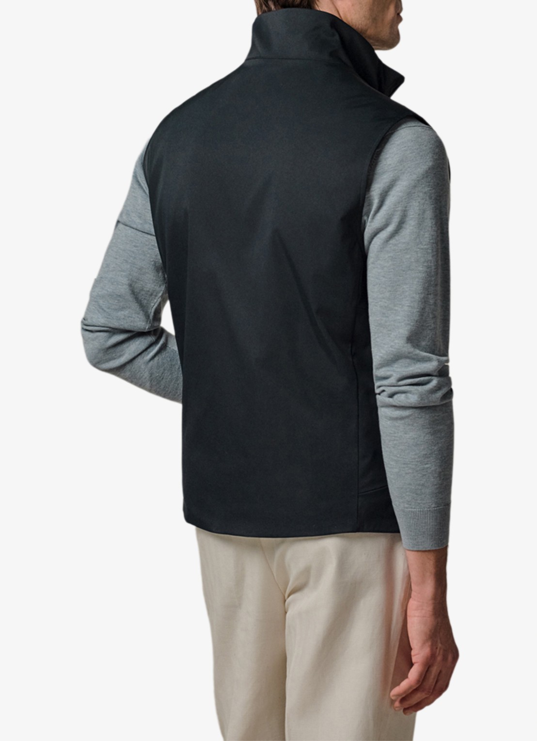 Profuomo Bodywarmer met magneetsluiting - achterkant 3 donkerblauw